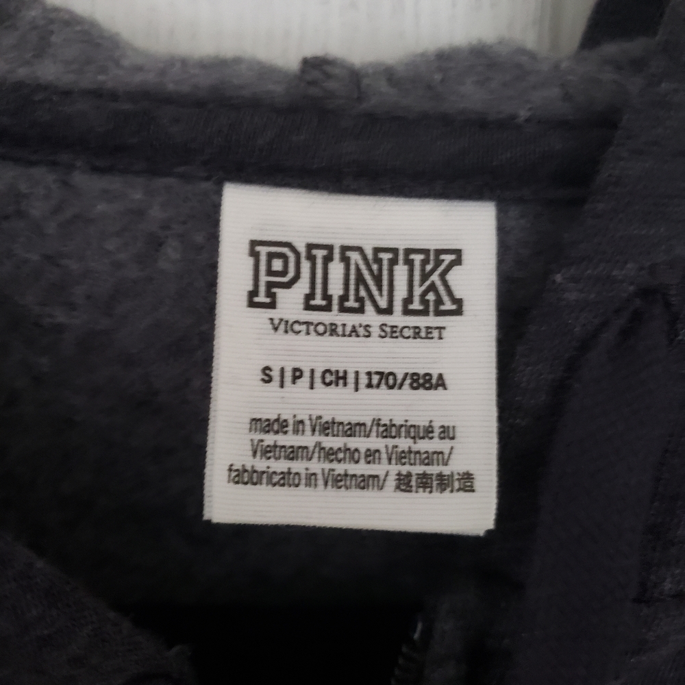Pink Victoria Secret Gray Sweat Hood - Picture 2 of 4